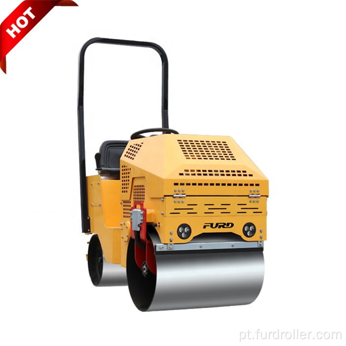 Rolo compactador vibratório de direção hidráulica 800kg