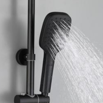 Système de douche 2 fonctions haut de gamme noir