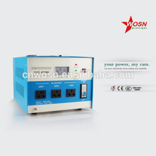 SVC series single phase 2kva voltage stabilizer / voltage regulator