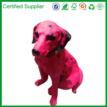 peach plastic dog garden decoration (M-10291)