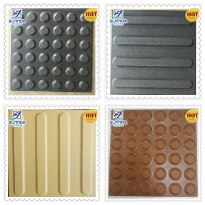 colour blind tiles, homegeneous tactile paving road tiles