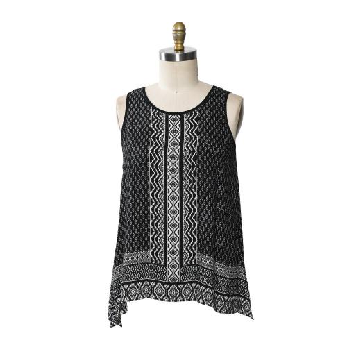 Women Casual Sleeveless U-Neck T Shirt