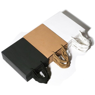 Custom Printed Kraft Gift Paper Bags with Logo - Wholesale