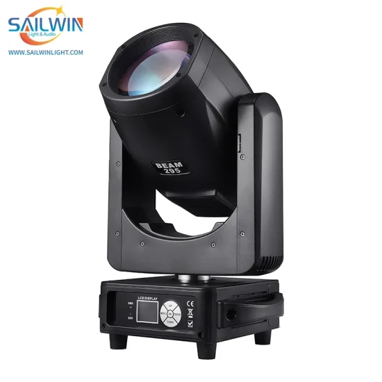 DMX 14R 295W Sharpy Beam Wash Moving Head Light with 48 Face Prism and LED Strip Ring for Disco Club DJ Party
