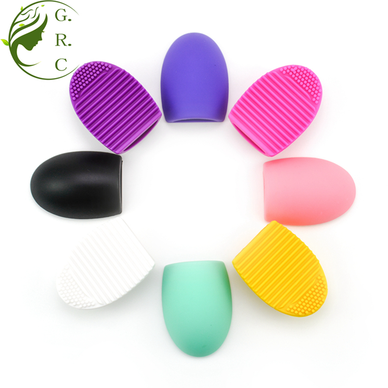 Silicone brush cleaning pad