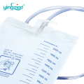 drainage emergency adult 2000ml urine bag with strap