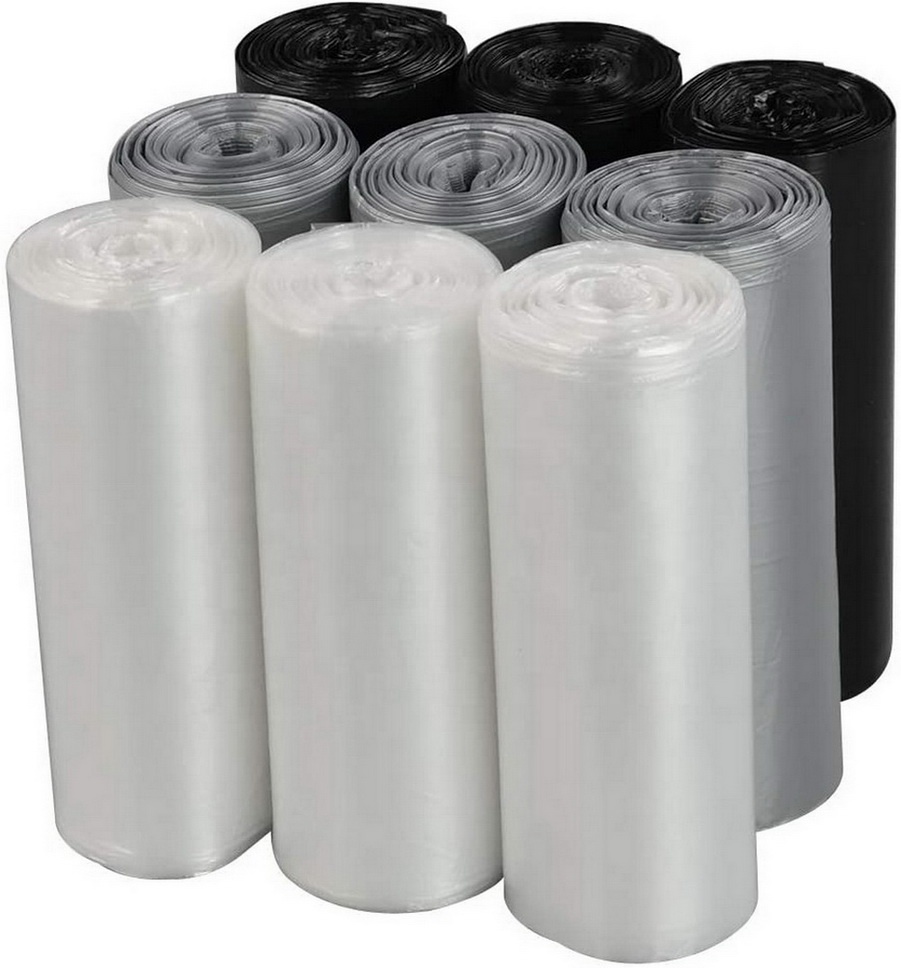 Black Polythene Garbage Packaging Trash Bag For Dustbin