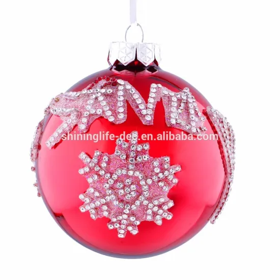 clear christmas crystal ball crystal glass ball