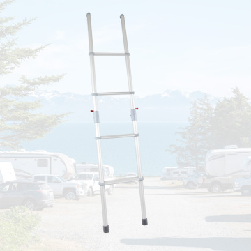 Aluminiumlegierung 4-Stufen-Faltleiter für Wohnmobile, Marine, Wohnwagen und Camper