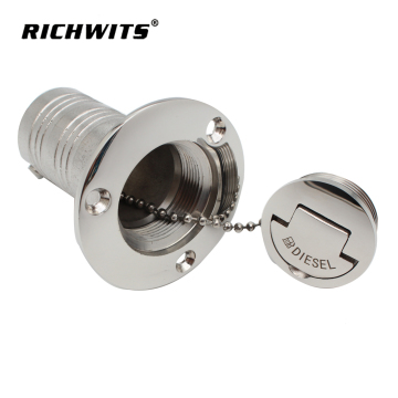 316/304 stainless steel deck filler with clamshell