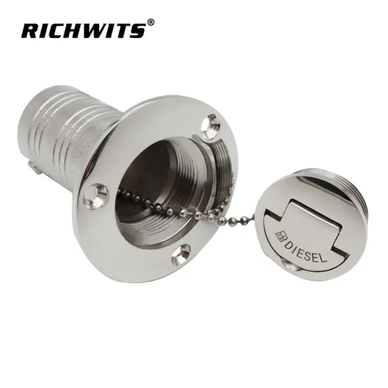 Mirror Polished 316 stainless steel Marine Boat Yacht Caravan Water Tank Deck Fuel Filler Keyless