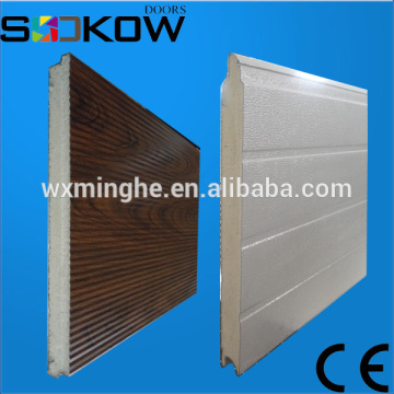 PU foam garage door panels for sectional door