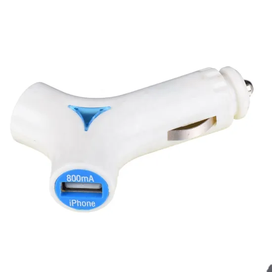  Dual USB Car Cigarette Lighter Charger - 2 Ports QC3.0 Auto Charging Adapter