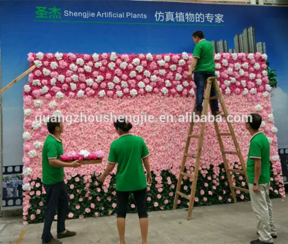 SJ400928 Ready made flower wall/custom made flower wall/rose wall sale