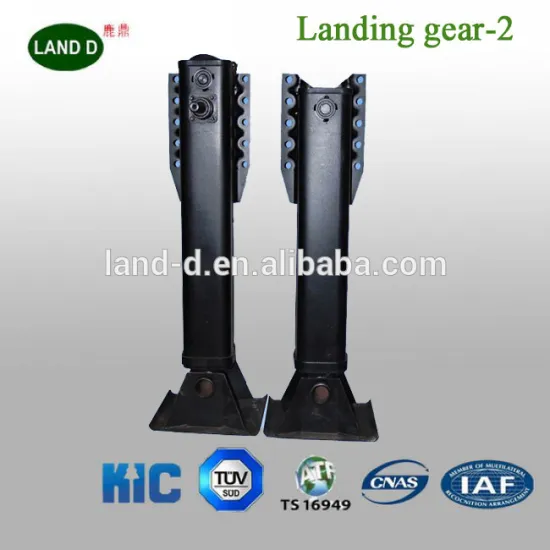 Low Bed Semi-Trailer Truck Part Landing Gear Jack Gearbox Inboard Two Handles 19 inches Stabilizer Weld 35T Drop Leg
