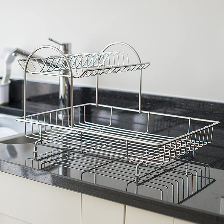 dish draining rack empty