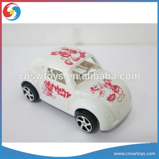 HL1207063 OEM design promotional toys plastic solid color pull back beatle car cartoon printed toys
