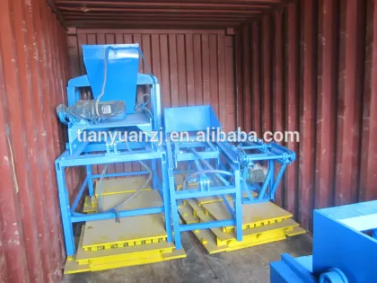 semi cement concrete bricks blocks pavers molding machine QT3-20