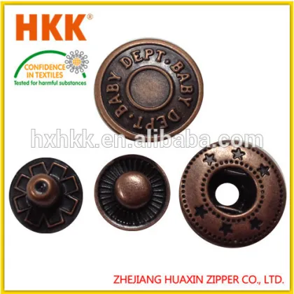 Wholesale fashion design metal snap fasteners