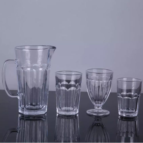 Juego de vasos de vidrio de alta calidad Vaso y jarra de vidrio