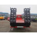 FAW self loading excavator transport low bed truck