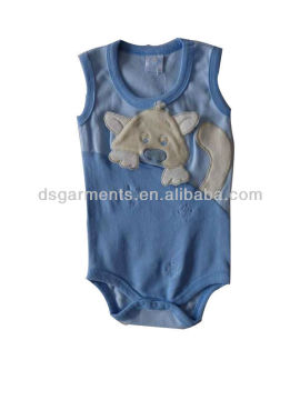 2013 summer rompers baby clothing with cute applique