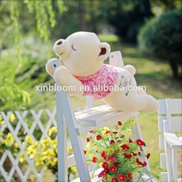 2016 new creative lovely girls' valentine gift big size horizontal plush sleeping dream bear pillow present toy doll