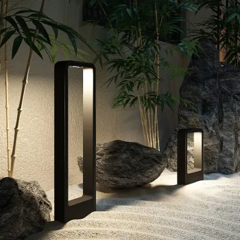 New Style Aluminum Pillar Garden Path Square Landscape LED Outdoor Lawn Lamps - 12W, 60cm & 80cm