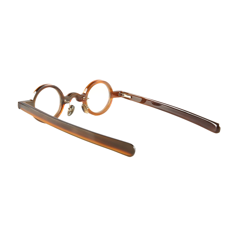 Small Round Buffalo Horn Eyeglasses Frame