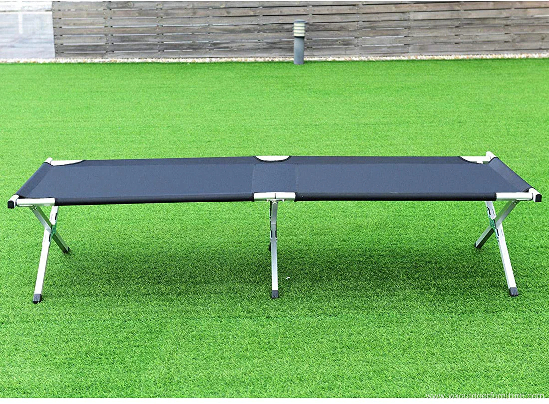 Customize Aluminium Adults Single 600D Double Outdoor Beach Portable Folding Camping Sleeping Cot for travelling