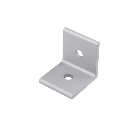 4040 Aluminum 6061 L Shape Slotted Angle Silver Oxidation Bracket