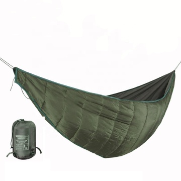 Hammock de algodão isolado à prova de vento sub -esqueto para acampamento de inverno
