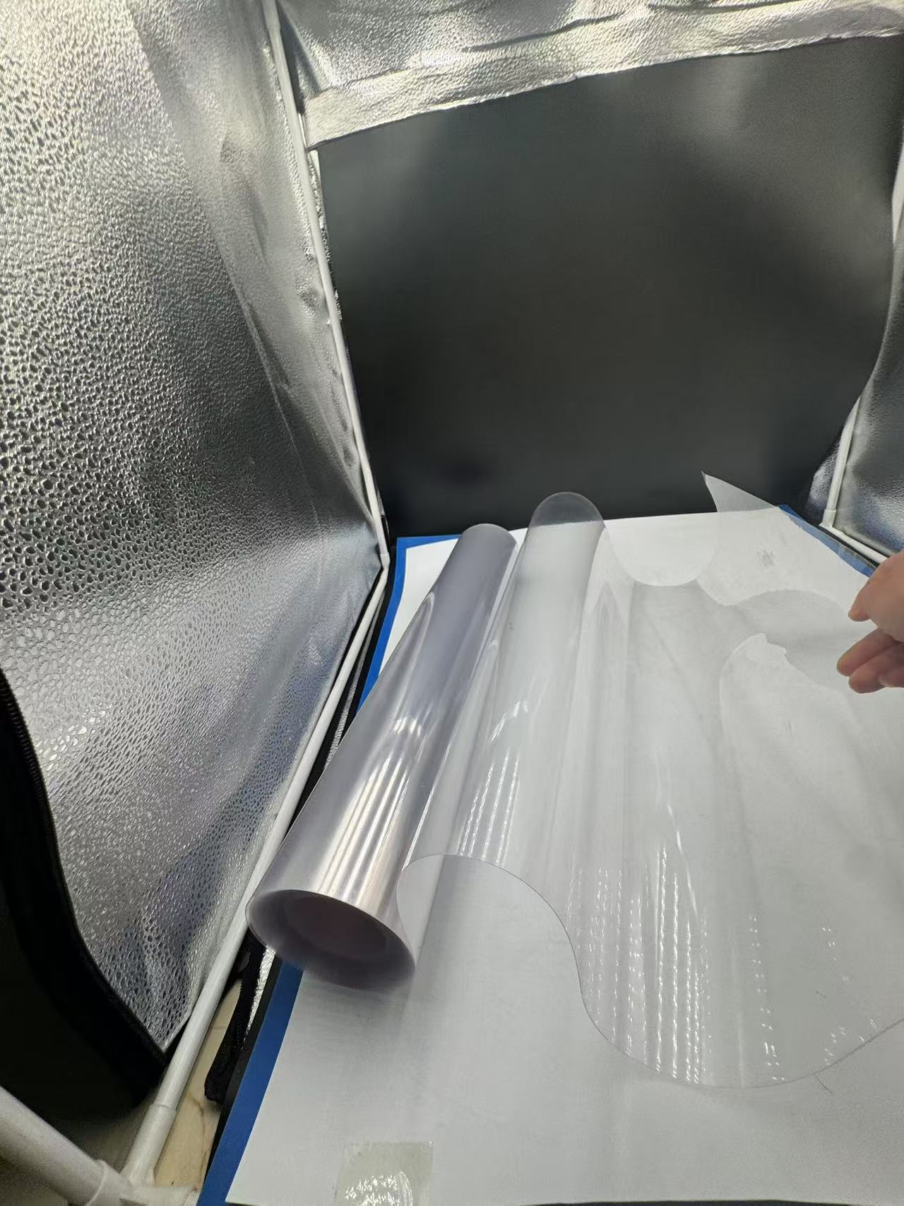 Transparent HI PVC film food packaging