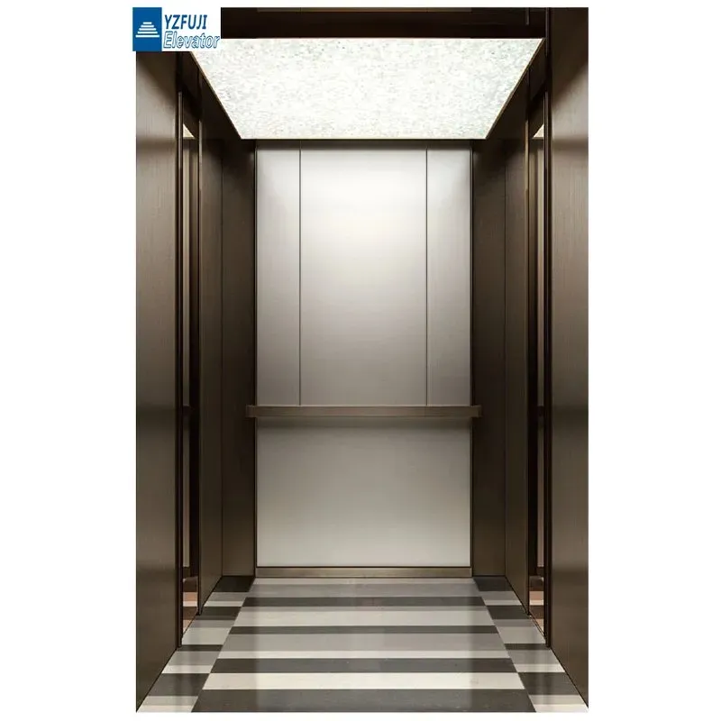 Mirror Stainless Steel Residential Hotel Passenger Elevator