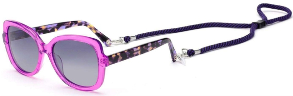 C3 Acetate Glasses Frame  Transparent Fuchsia