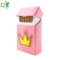 Caja de cigarrillo de silicona de moda popular para el regalo