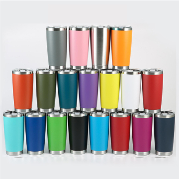 Bulk stainless steel vakum gelas terisolasi 20 oz mug dengan tutup