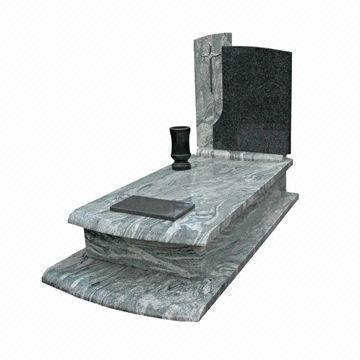 Polishing Natural Unique Design Granite Tombstones with Headstones