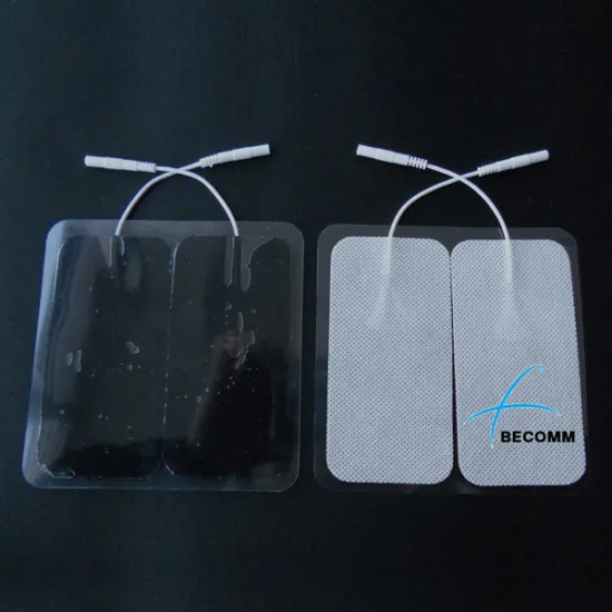 Physical therapy electrode with cable