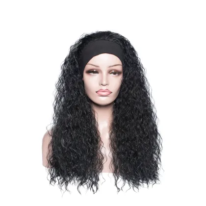 Aishili headband wig top quality black wig headband water wave headband wigs for black women
