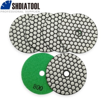 SHDIATOOL 4 Inch B Dry Diamond Polishing Pads for Granite, Marble, Quartz