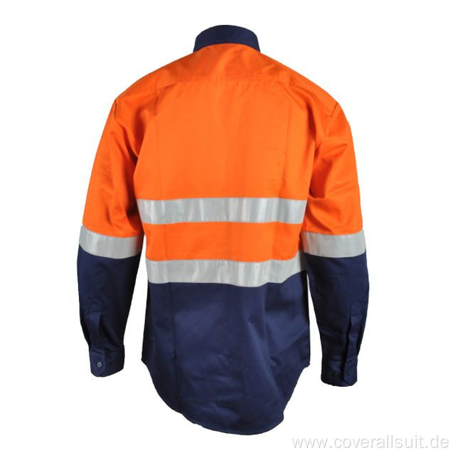 Cotton FR Hi Vis Work Safety Shirt