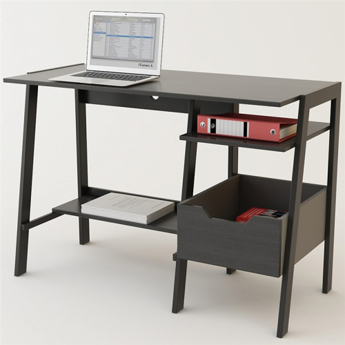 Mesa de madeira moderna Top Writing Ladder Desk