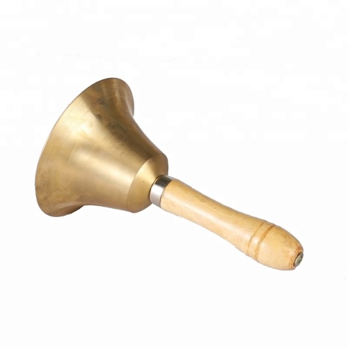 Metal Spinning Copper Products Brass School Bell Hand Metal Hotel School Bell Cow Bell Manufactory