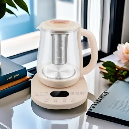 Smart Multifunctional Electric Kettle - Health Pot Home 1.8L Glass Boiling Teapot with Multiple Cooking Modes