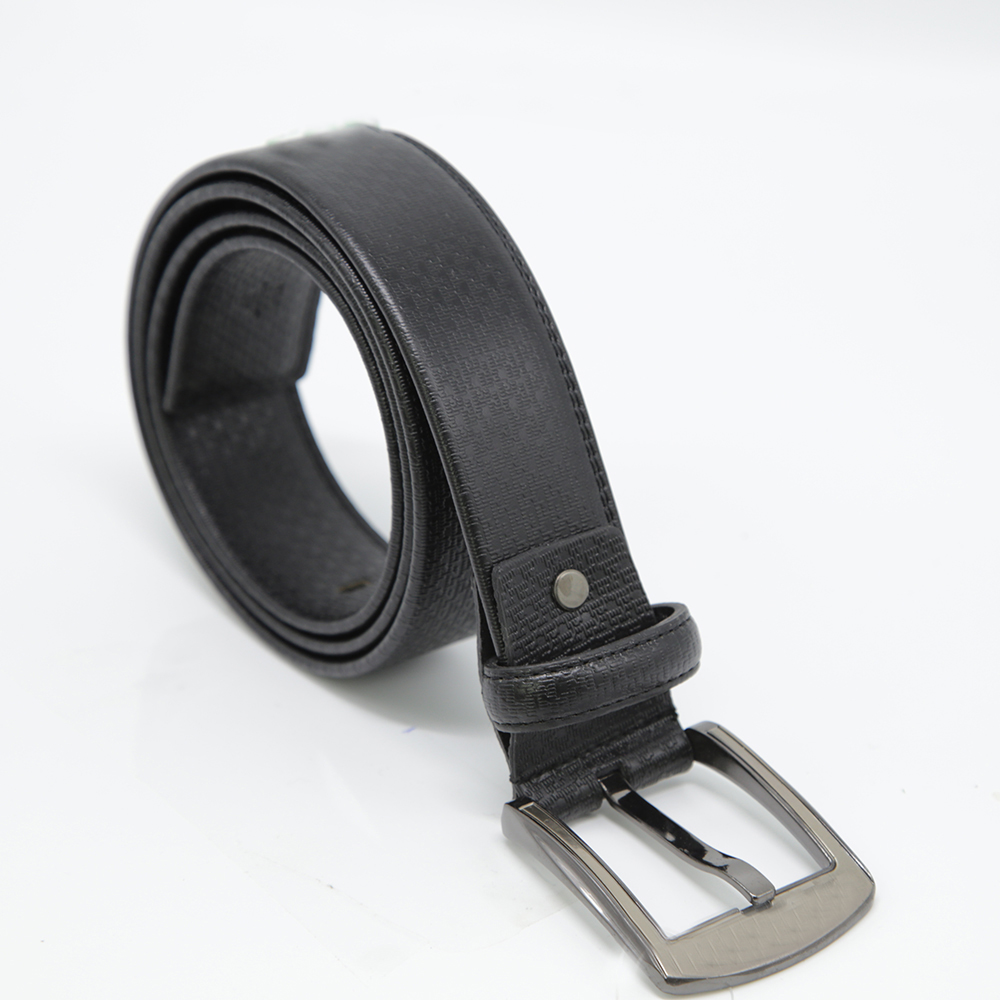 Ceinture noire en cuir à ceinture noire