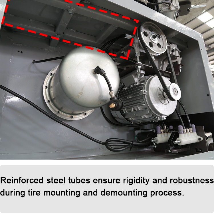 tire changer reinforcement