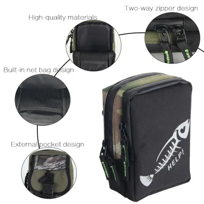 Outdoor Fishing Reel Bag Fishing Line Wheel Bag Fishing Small Good Fishing Equipment Canvas New Bag