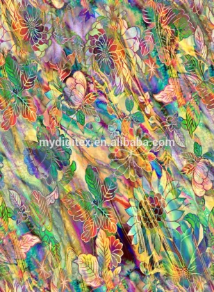 Digital printing silk fabric 100% silk crepe fabric