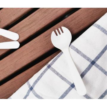 Compostable PLA Eco jednorazowe plastikowe sztućce Spork